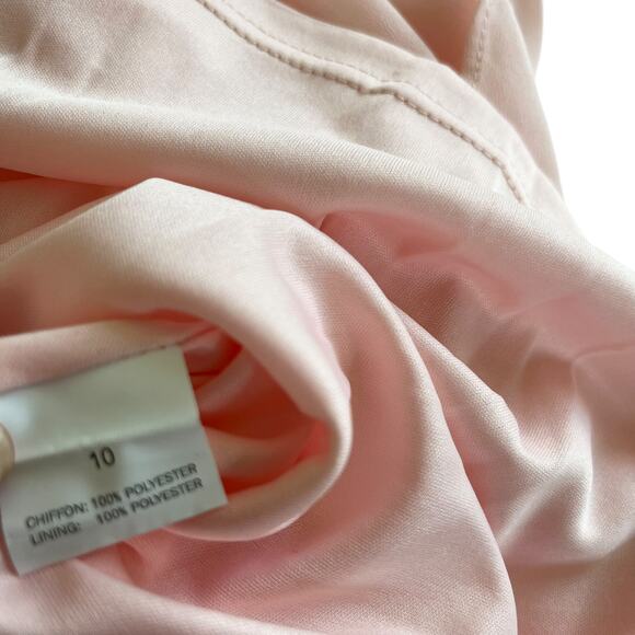 TFNC London Whisper Pink Eliana Sleeveless Bridesmaid Maxi Dress Size 10 NWT - Picture 10 of 10